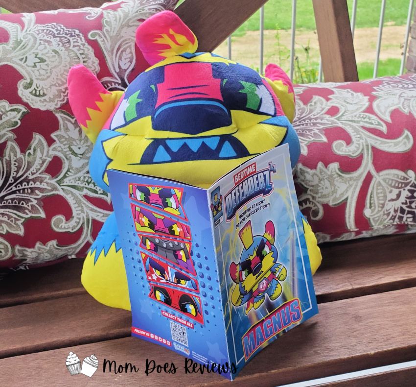 Magnus reading his book
