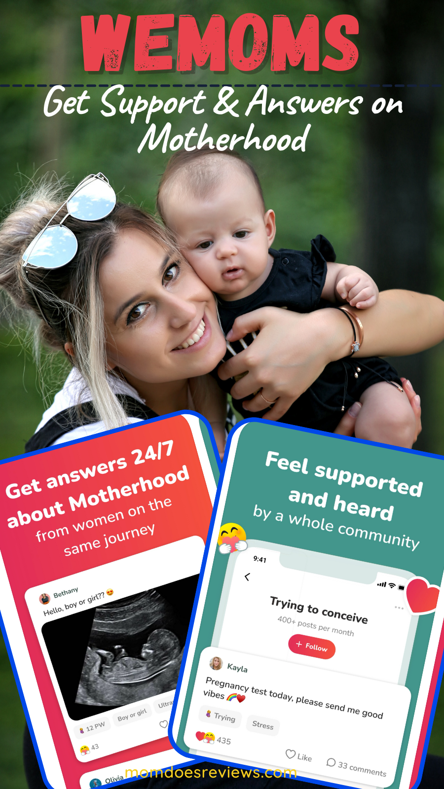 Get Answers about Motherhood with WeMoms app!