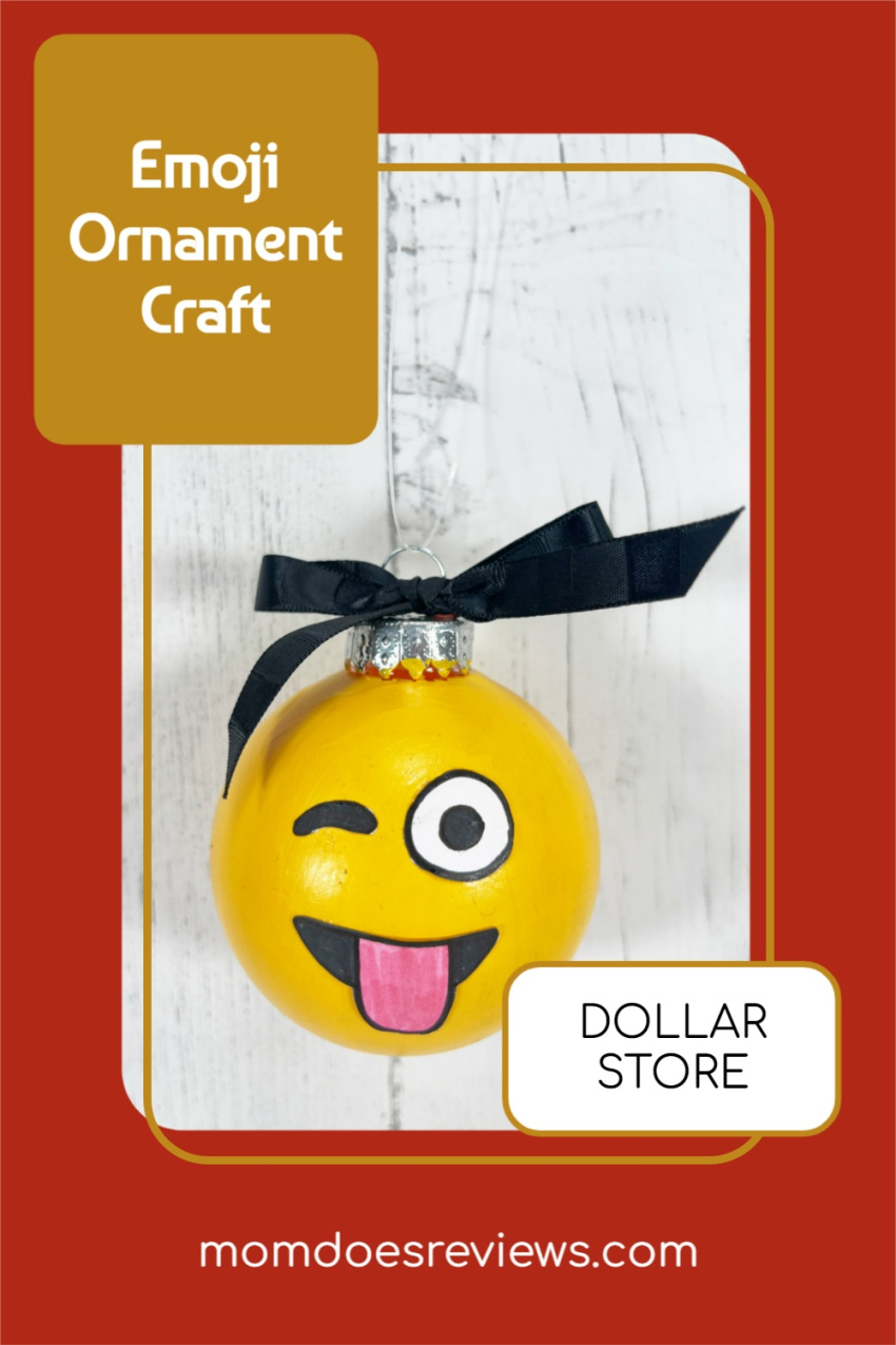 Dollar Store Emoji Ornament Craft for Kids