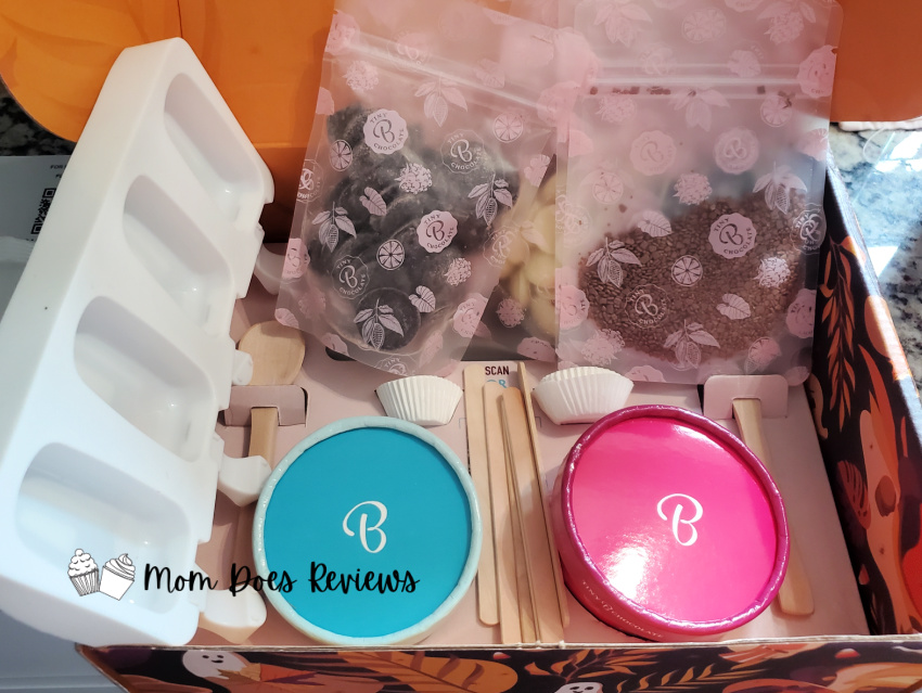 Kit contents for tinyB chocolate