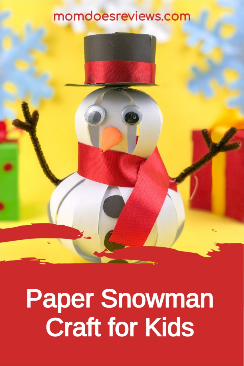 Fun Paper Snowman Craft for Kids
