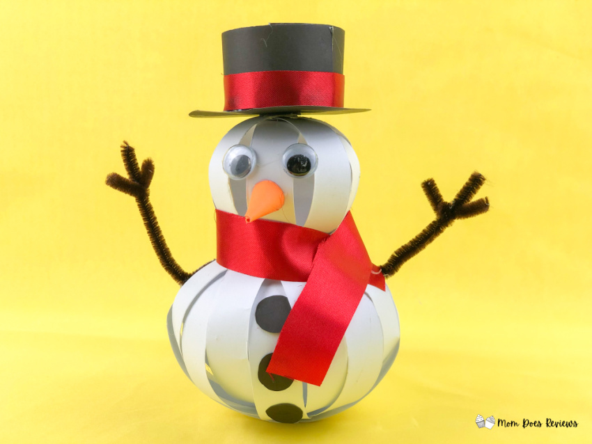 Fun Paper Snowman Craft for Kids