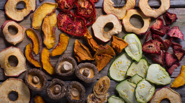dehydrated fruits and veggies