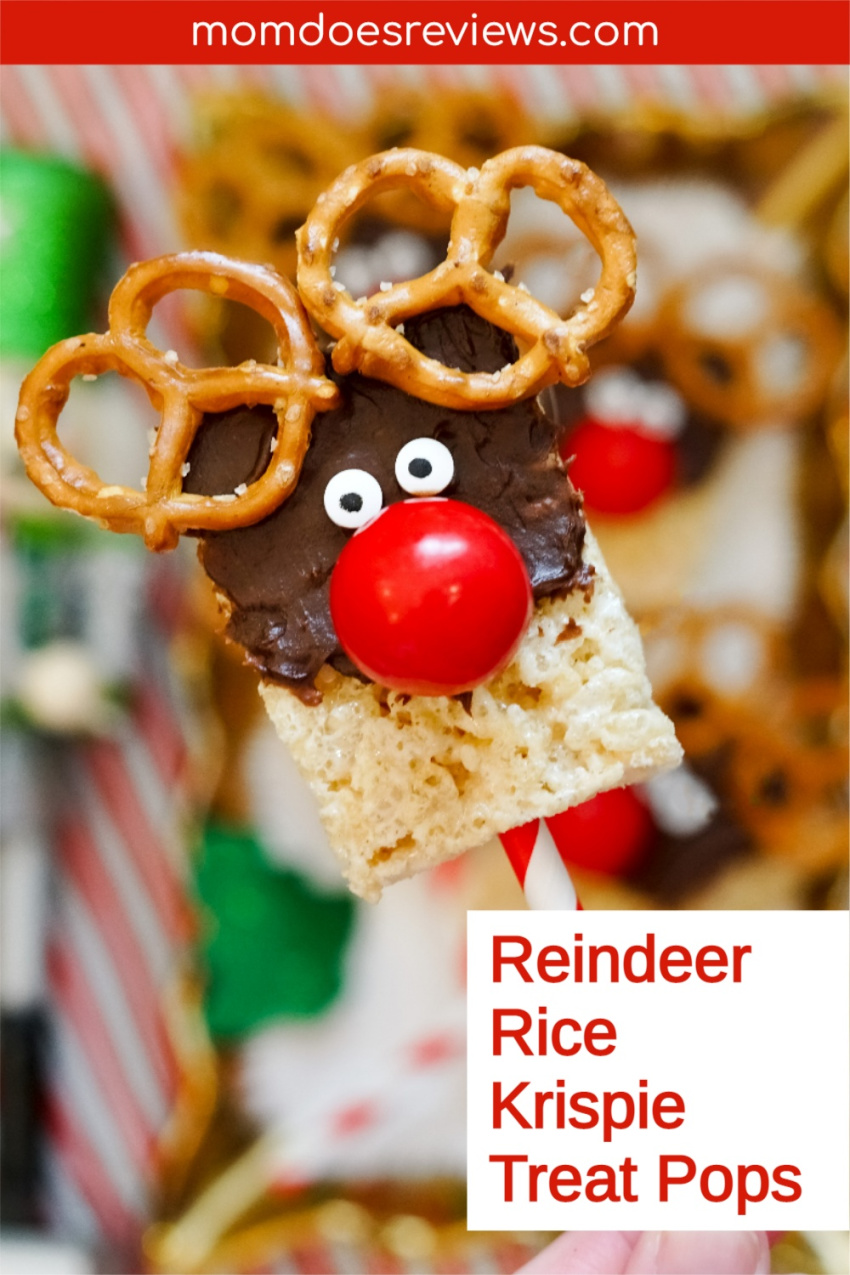 Reindeer Rice Krispie Treat Pops Recipe