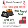 Holiday giveaway