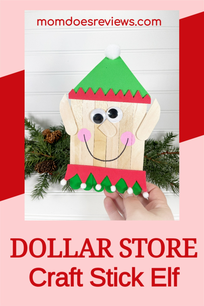 Dollar Store Craft Stick Elf for Kids
