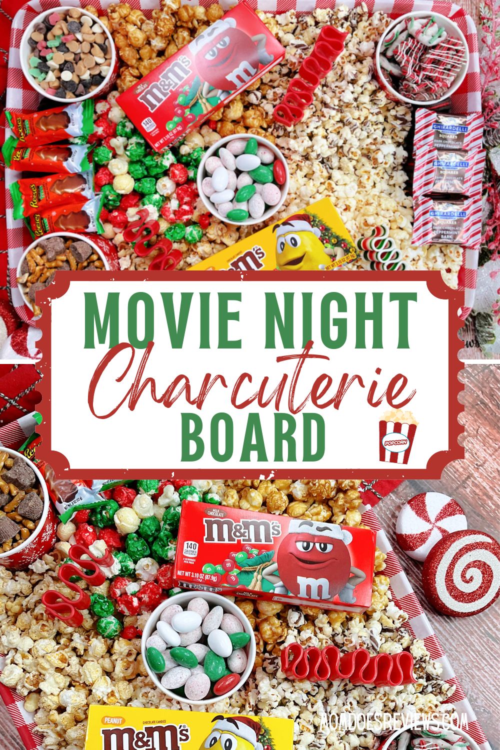 Movie Night Charcuterie Board