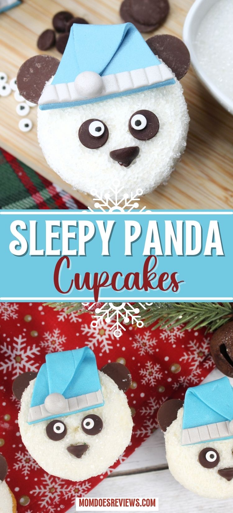 Sleepy Panda Cupcakes