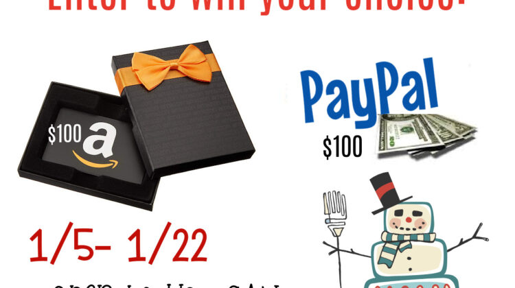 Win $100 PayPal or Amazon