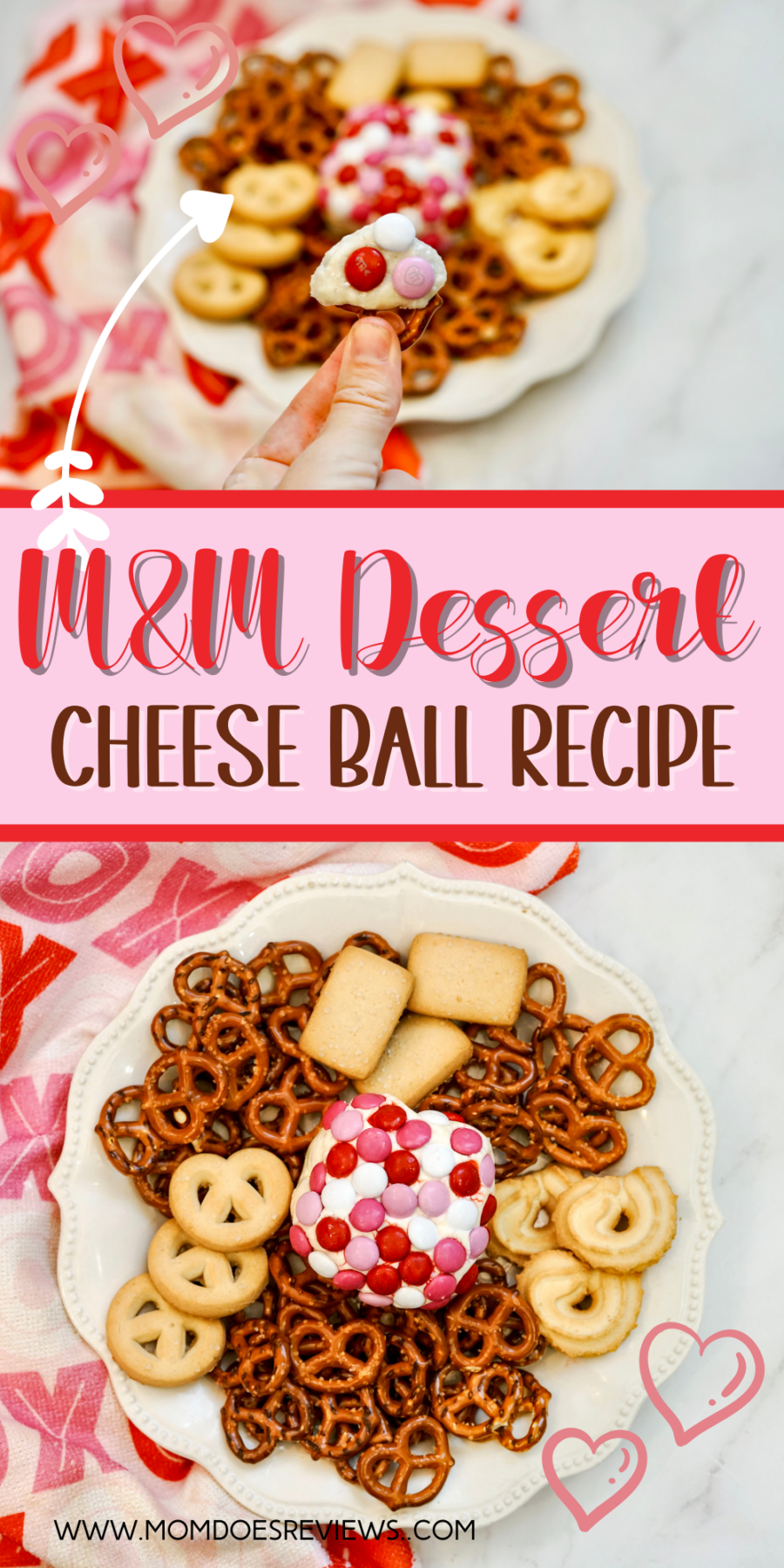 Sweet M&M Dessert Cheese Ball Recipe