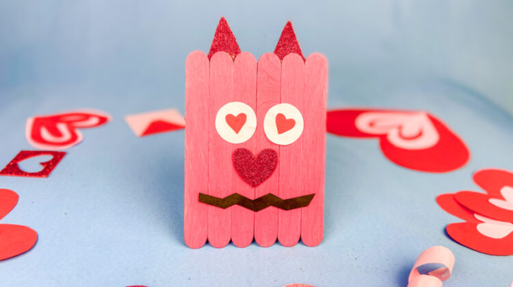 Adorable Valentine Monster Craft for Kids
