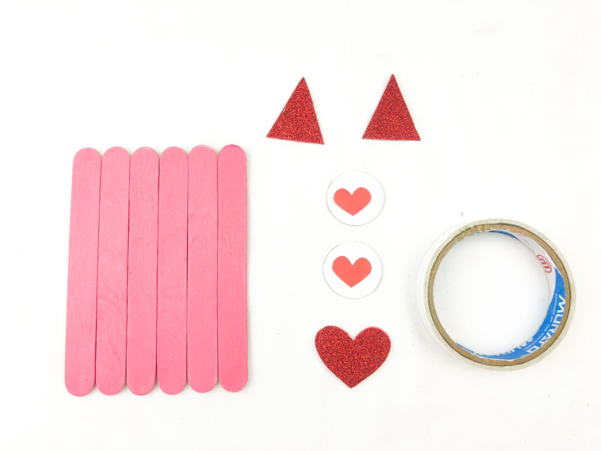 Valentine Monster Craft process