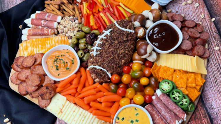 Make a Football Charcuterie Board- Perfect for The Big Game!