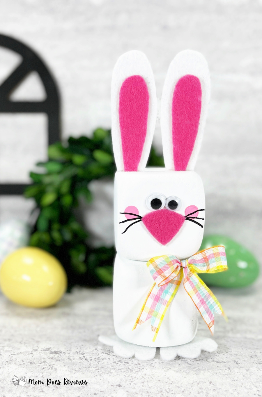 Make a Foam Dice Bunny - An Easy Dollar Store Craft