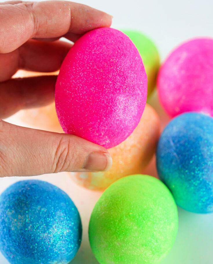 Glitter Easter Eggs