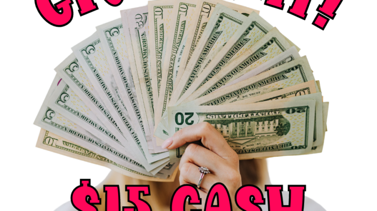 New Giveaway $!5 Cash Prize