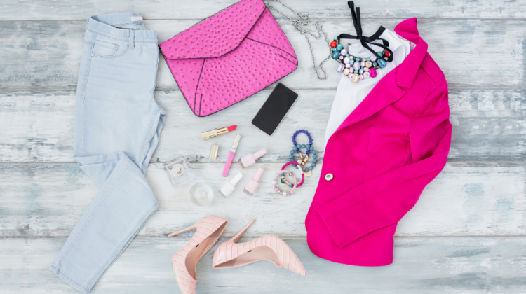pink fashion outfit