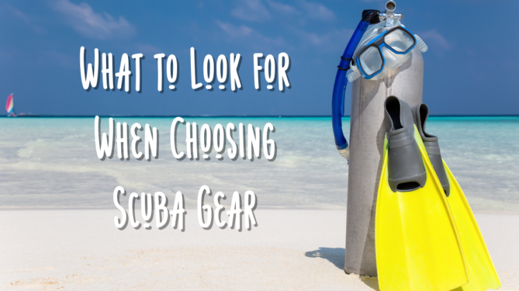 scuba gear on beach