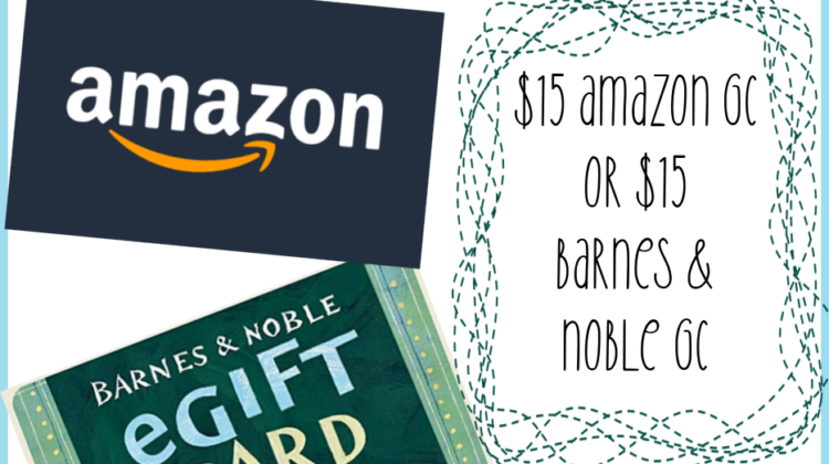 Win Amazon or Barnes & Noble GC