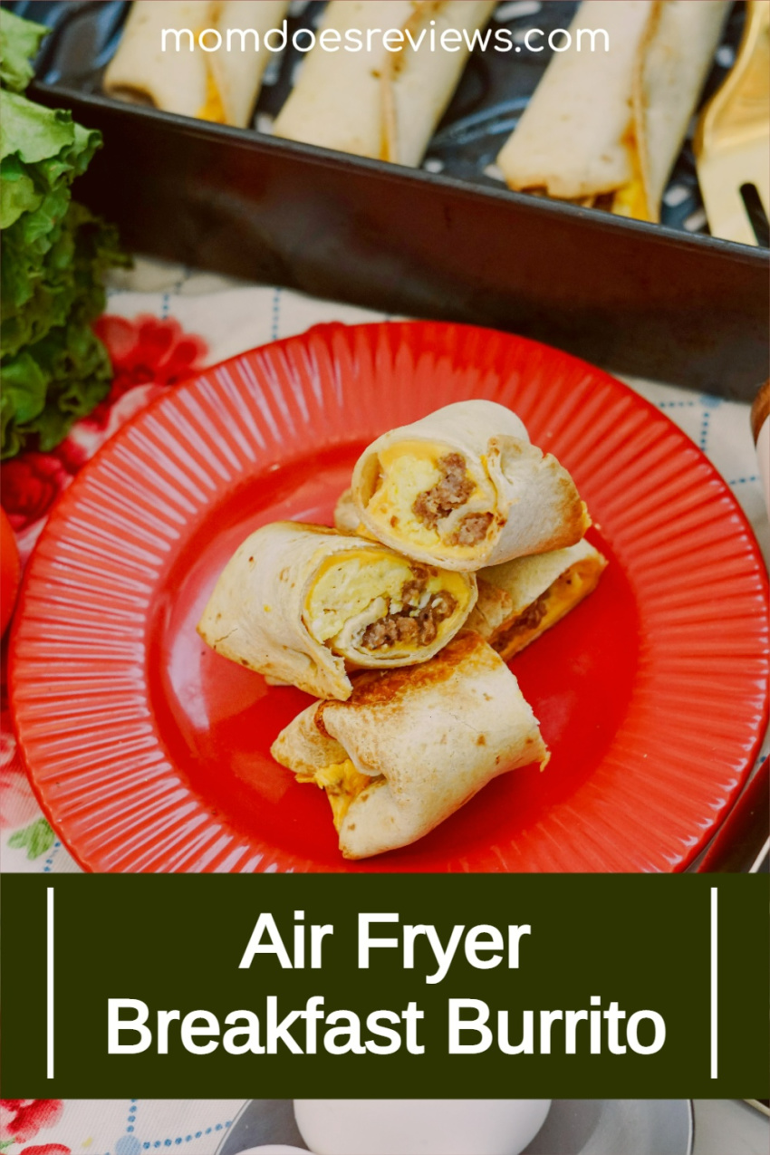 Easy Air Fryer Breakfast Burrito