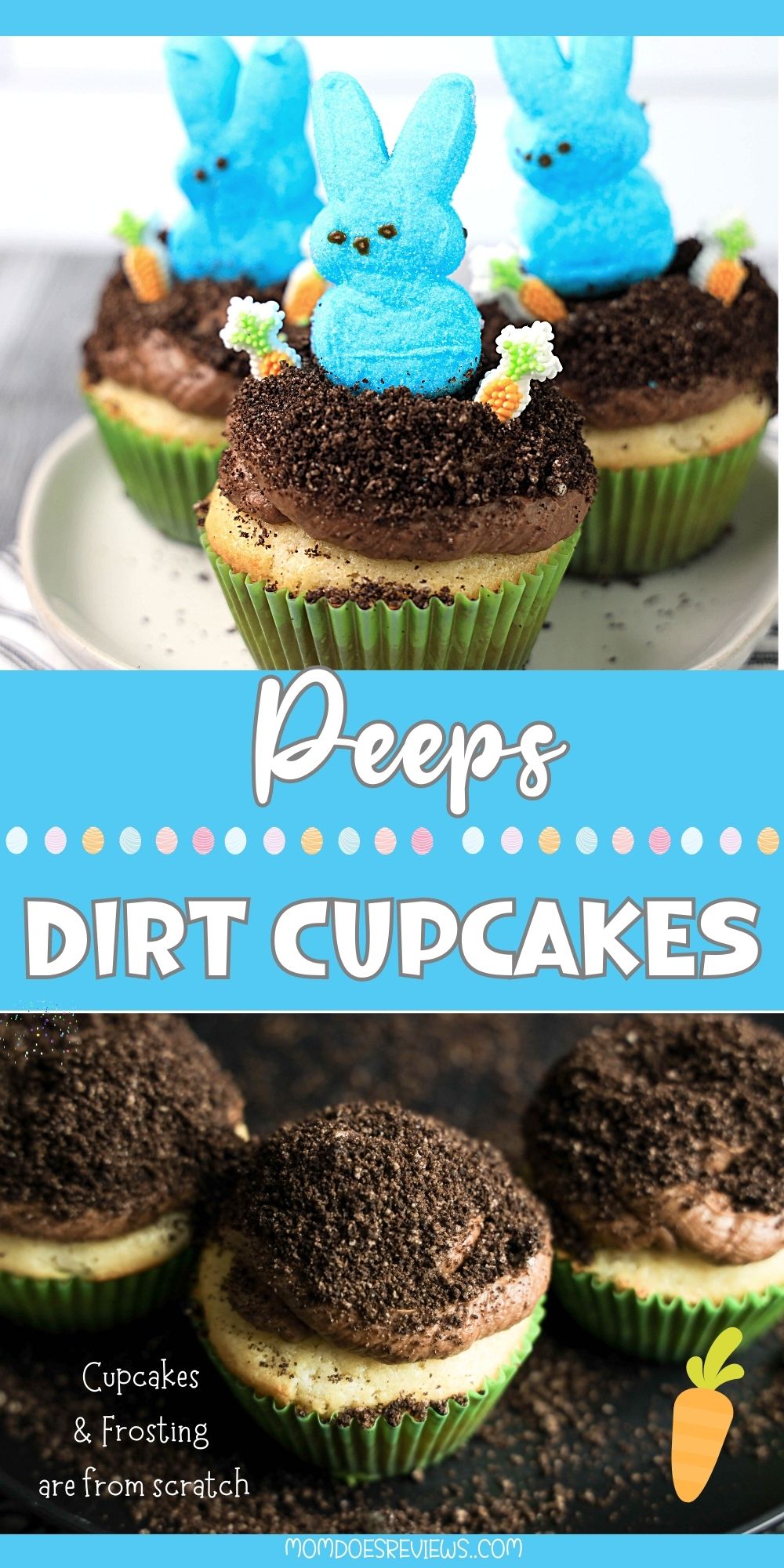 Peeps Bunny Dirt Cupcake Recipe