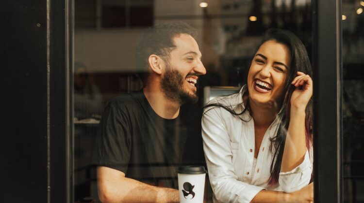 couple sitting in cafe