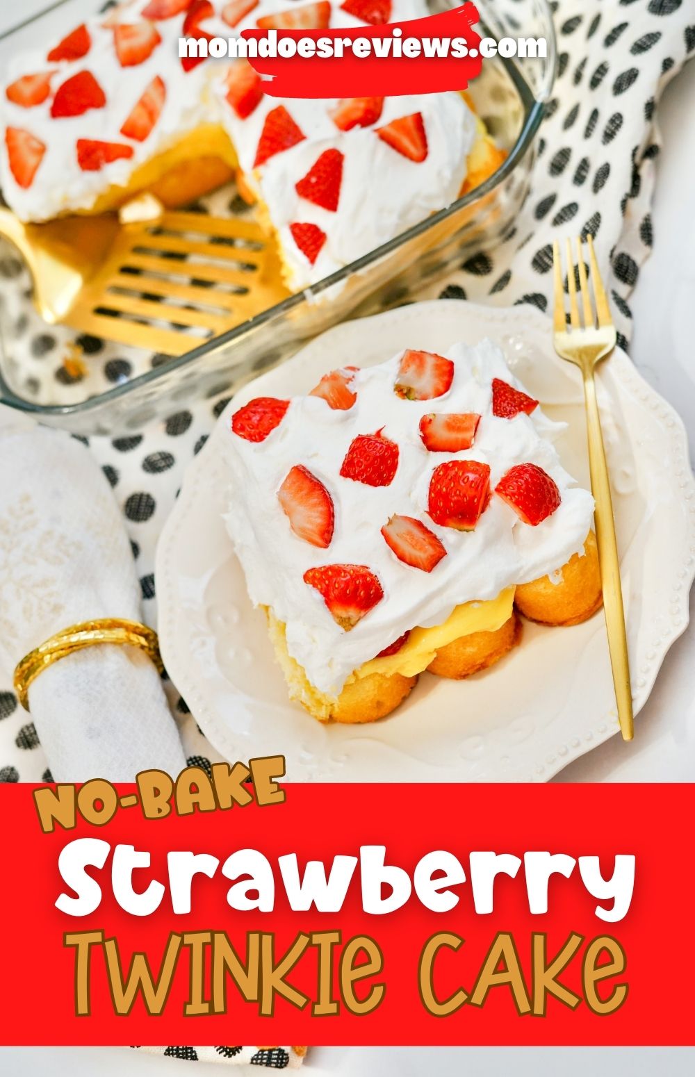 No-Bake Strawberry Twinkie Cake Recipe