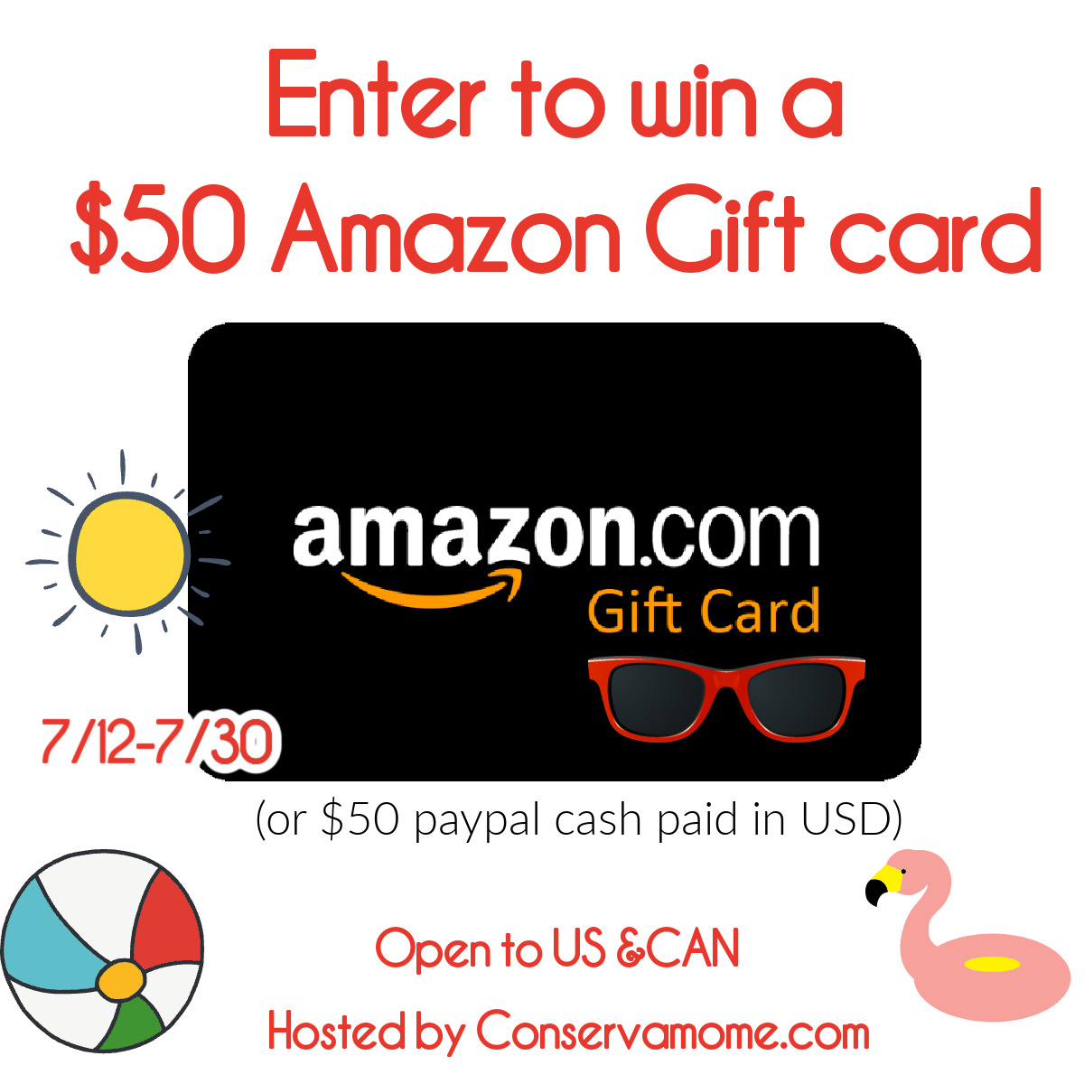 Win $50 Amazon gc or paypal cash