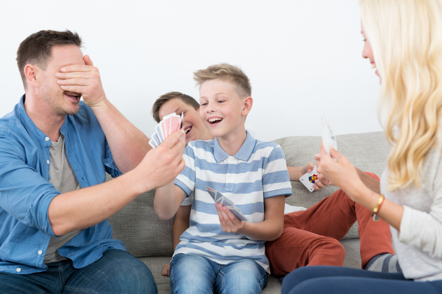 family playing games