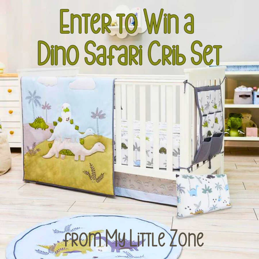 Enter to #Win a Dino Safari Crib Set