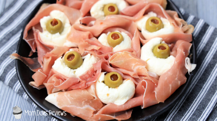 Spooky Prosciutto Eyeballs