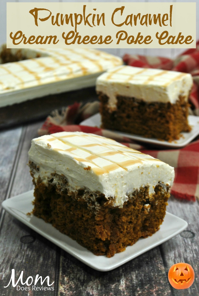 Pumpkin Caramel poke cake