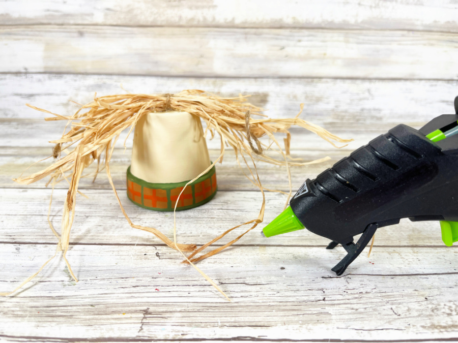 Clay Pot Scarecrow Craft