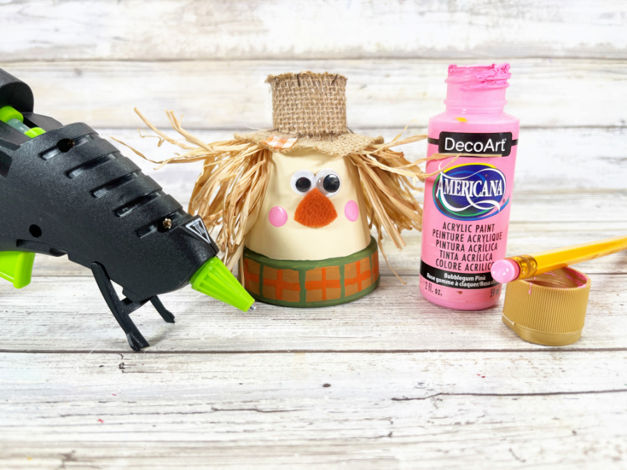 Clay Pot Scarecrow Craft