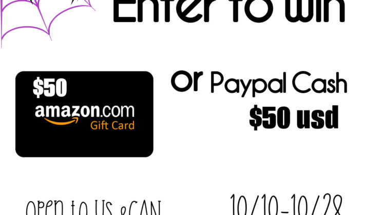 $50 Amazon Gift Card or $50 Paypal cash
