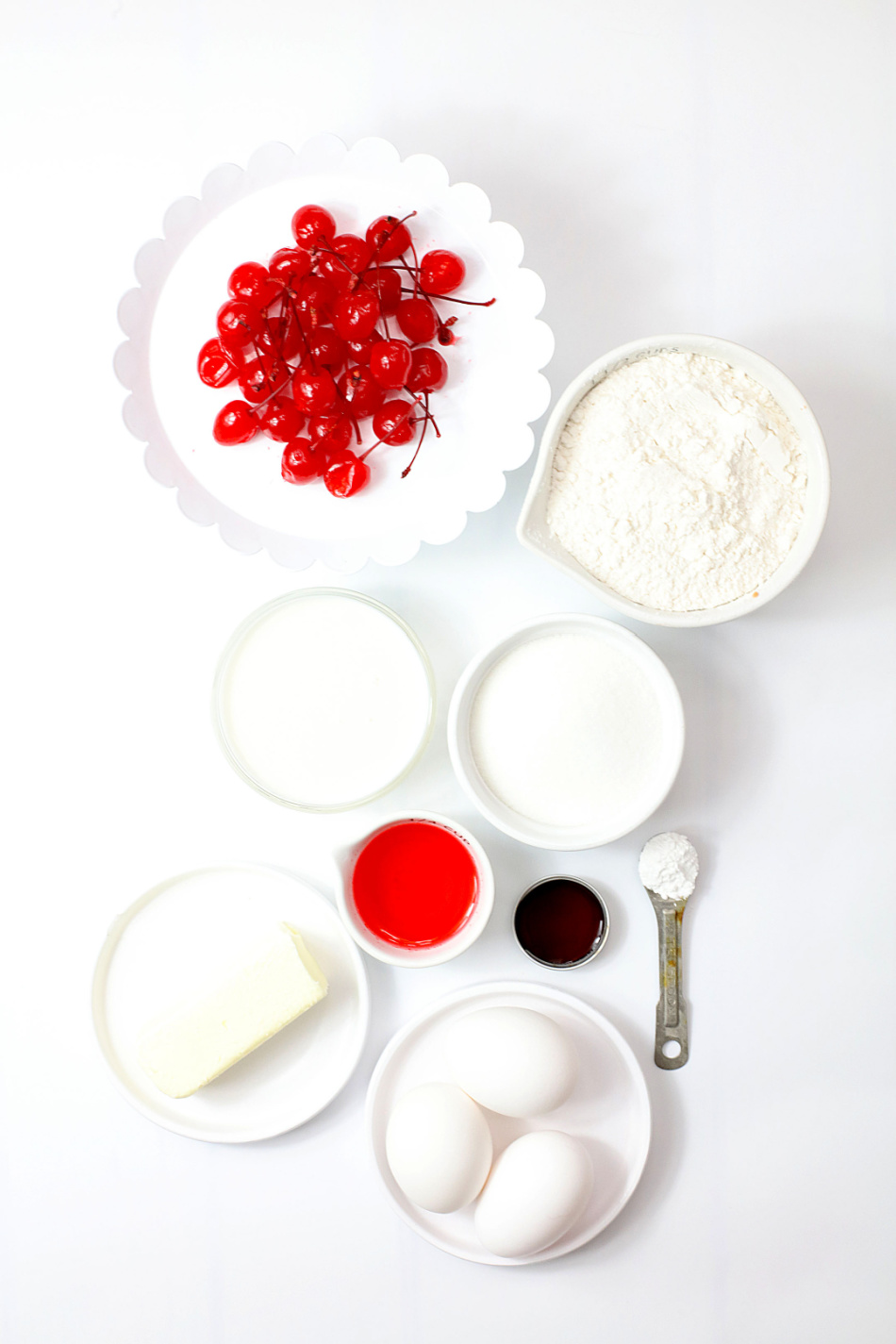 Cherry Cupcakes ingred