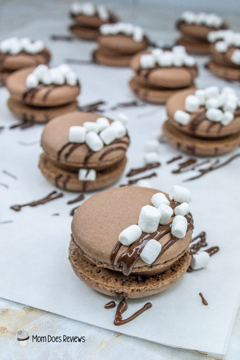 Hot Cocoa French Macarons - Mom Does Reviews