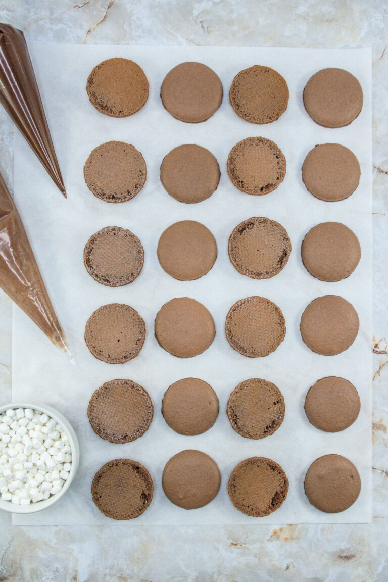 Hot Cocoa French Macarons - Mom Does Reviews