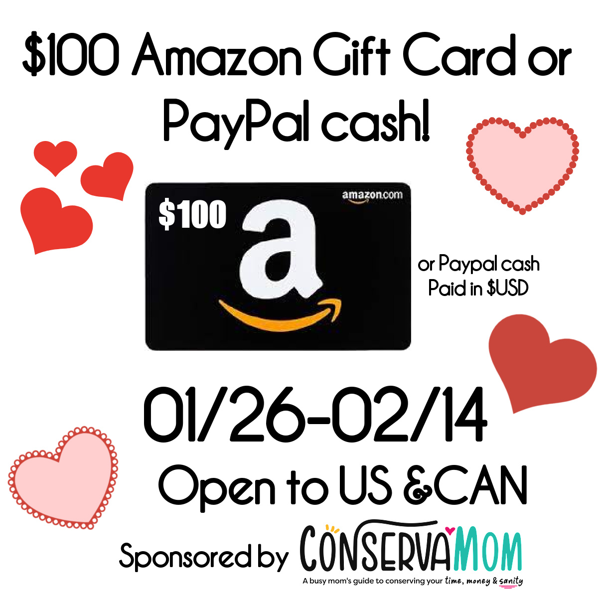 Amazon or paypal giveaway