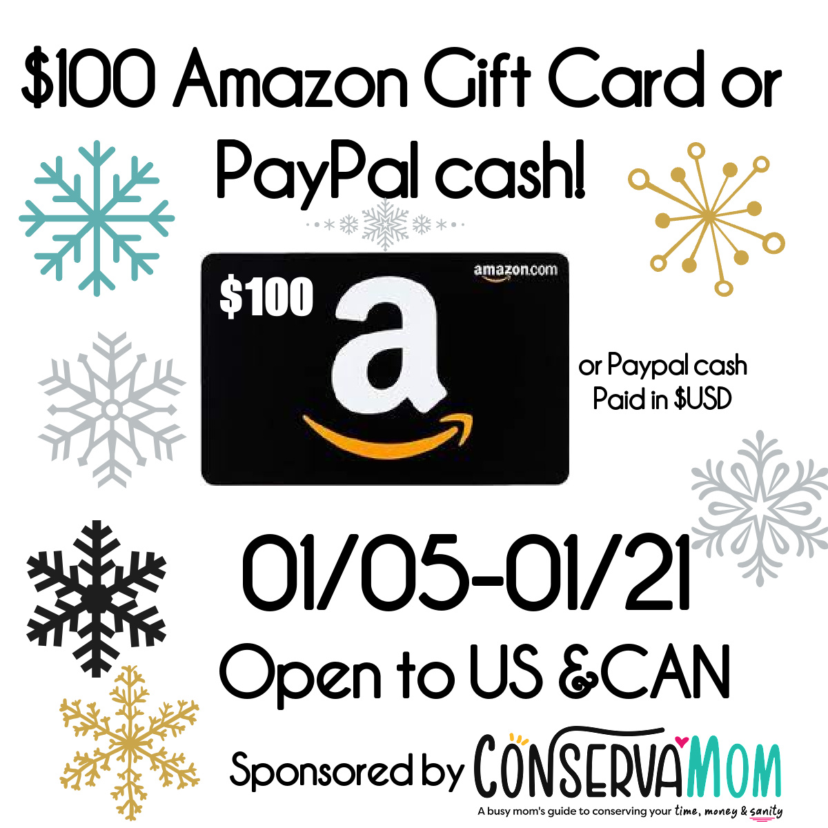 Win $100 Amazon or PayPal