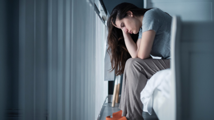 depressed woman