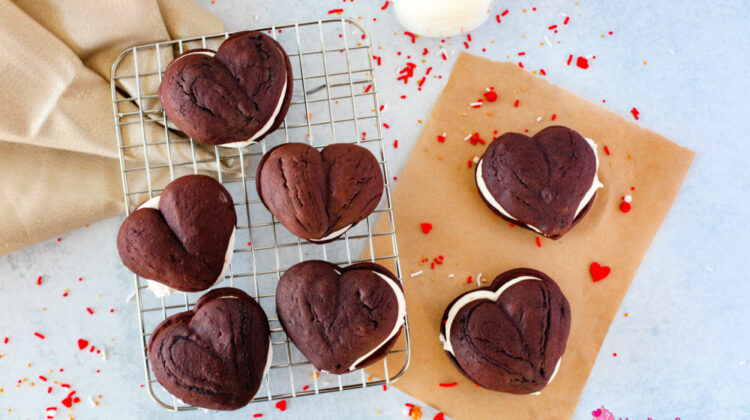 Heart-shaped Whoopie Pie