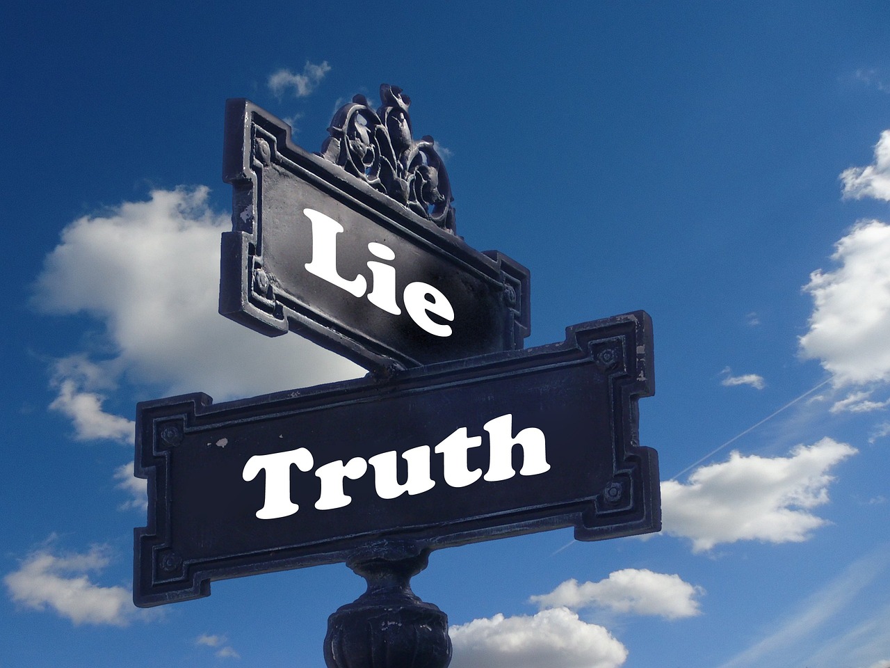 lie truth sign