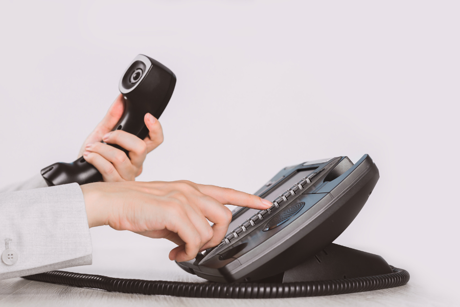 using a phone
