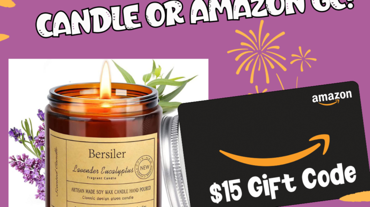 Win an Aromatherapy Candle or Amazon GC