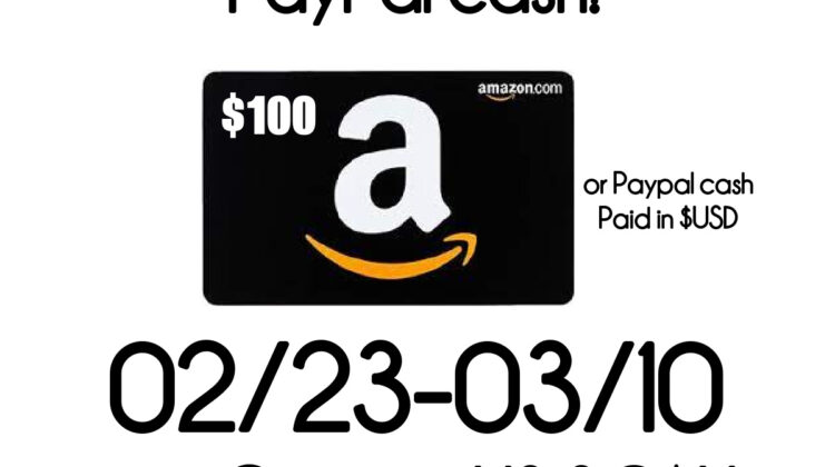 Win Amazon GC or PayPal Cash