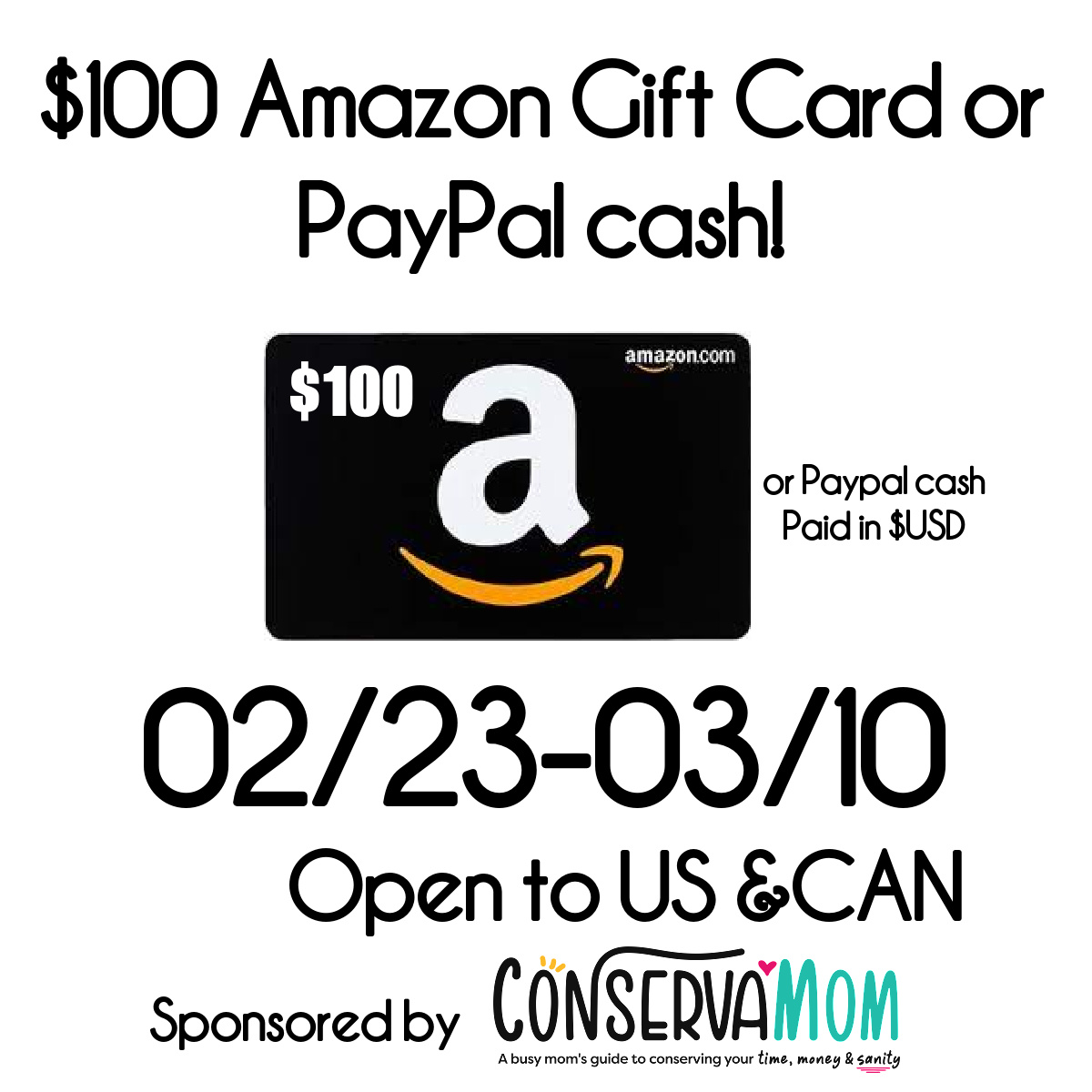 Win Amazon GC or PayPal Cash