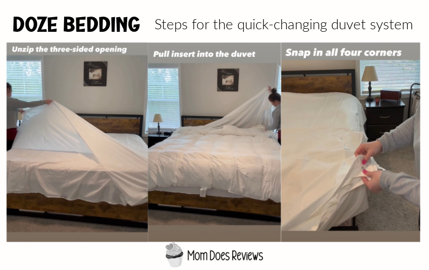 doze bedding steps