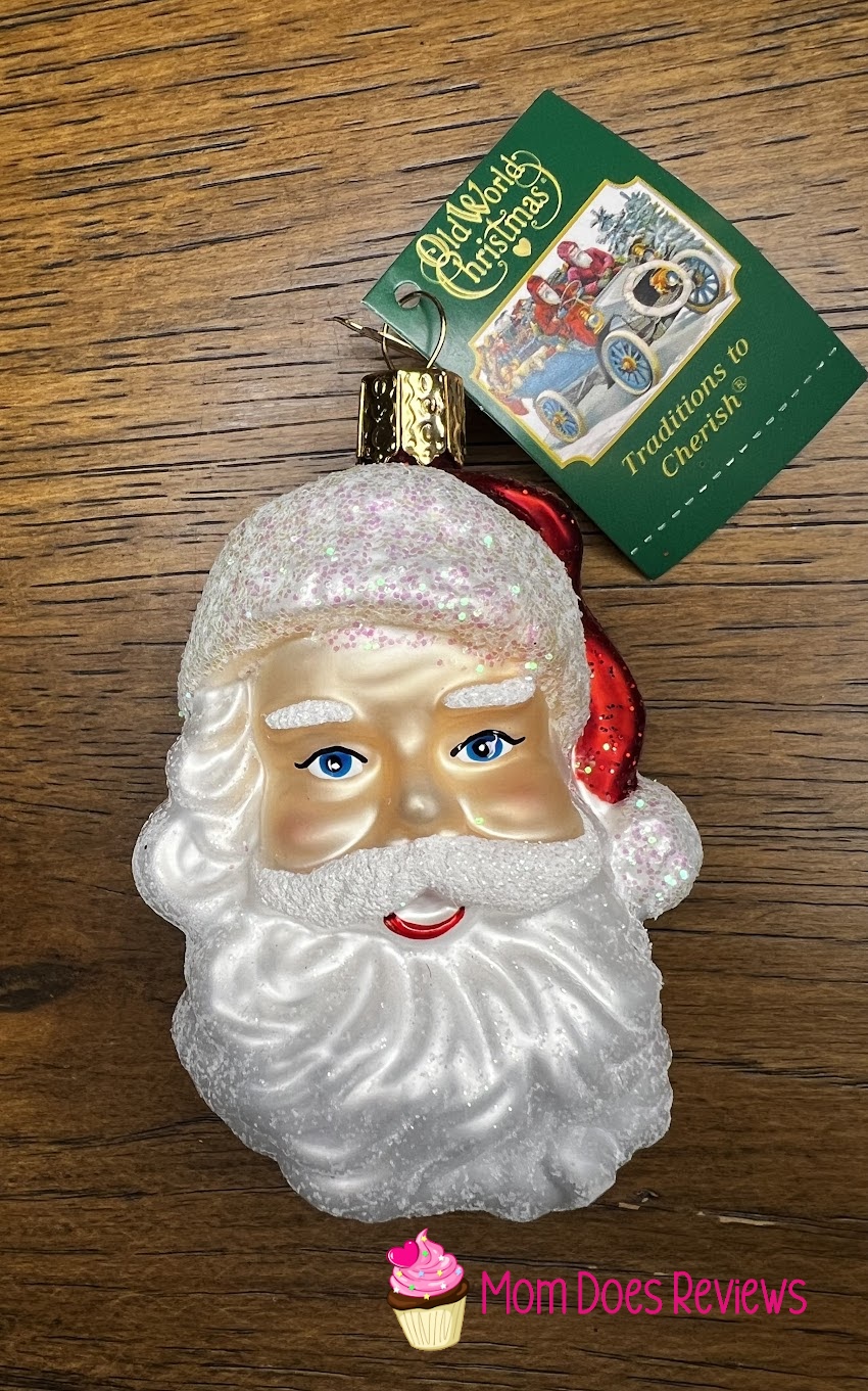 Old World Christmas Santa face ornament