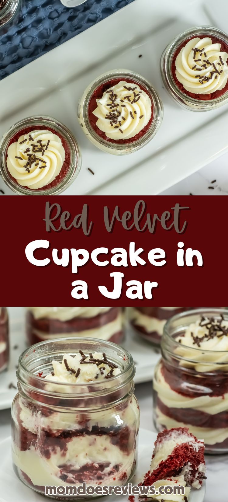Red Velvet Cake in a Jar